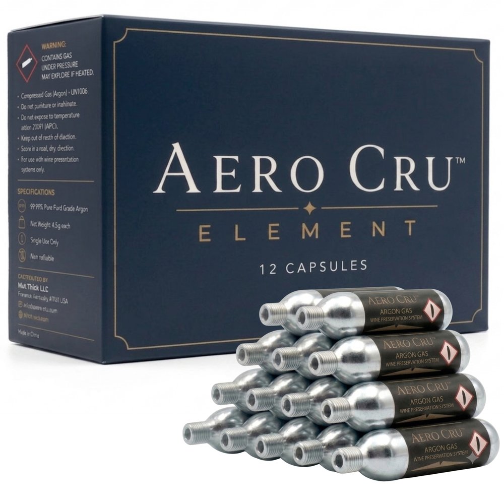 Aero Cru Element box with twelve argon capsules